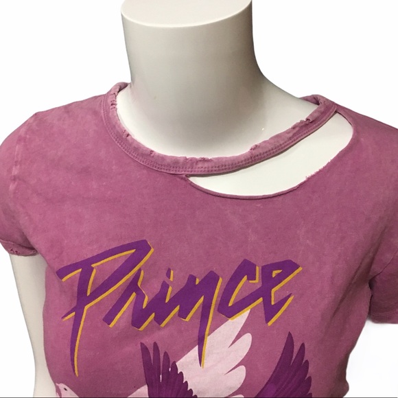 Prince When Doves Cry Distressed Purple Tee - Picture 4 of 6
